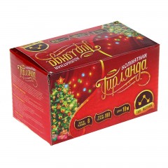 Гирлянда «Метраж» с насадкой «Игла» 10 м, LED-100-220V, синий - Фото 1