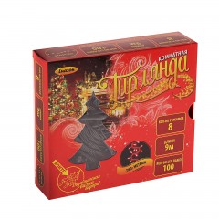 Гирлянда «Метраж» 9 м, LED-100-220V, фиолет - Фото 1