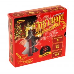 Гирлянда «Метраж» 9 м, LED-100-220V, белый - Фото 1