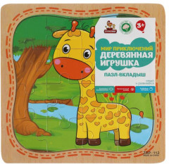Пазл деревянный «Жираф» - Фото 4