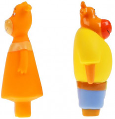 Набор игрушек для ванны «Оранжевая корова Ма и Па» - Фото 3