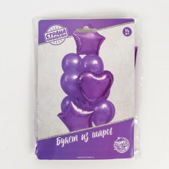 Букет из шаров «Сердца и звёзды» - Фото 1