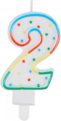 Свеча для торта «Цифра 2» - Фото 1