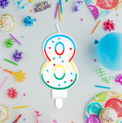 Свеча для торта «Цифра 8» - Фото 3