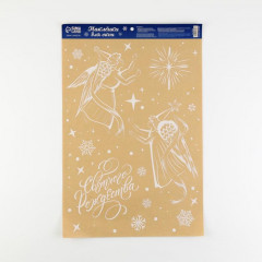 Наклейка витражная «Ангелы» - Фото 1