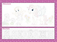 Многоразовые прописи «Напиши 100 раз. Прописи с картинками для девочек» - Фото 2