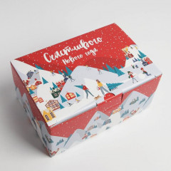 Коробка складная «Зимний город» - Фото 2