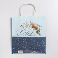 Пакет подарочный крафтовый «Морозное утро» - Фото 3