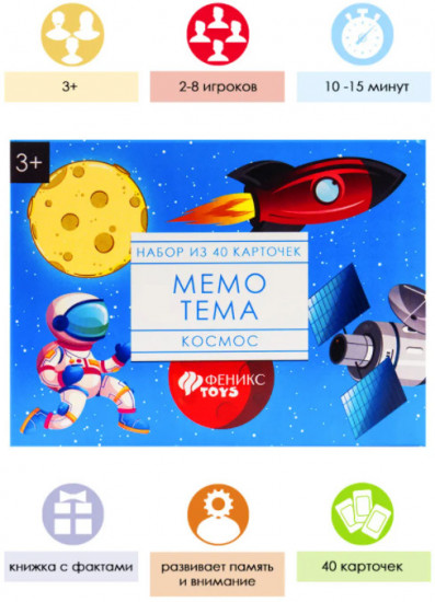 Игра настольная «Мемо. Космос»