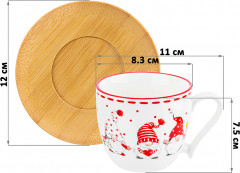 Чашка для капучино и кофе латте «Весёлые гномики» - Фото 1