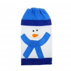 Одежда на бутылку «Снеговик» - Фото 1