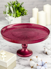 Блюдо на ножке «Амарантовое сечение» - Фото 1