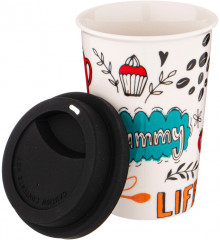 Кружка с крышкой «Coffemania» - Фото 3