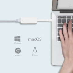 Адаптер сетевой USB Type-C RJ45 UE300C - Фото 5