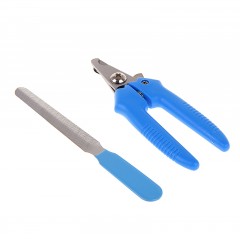 Набор: когтерез боковой (отверстие 8 мм) и пилка для когтей - Фото 1