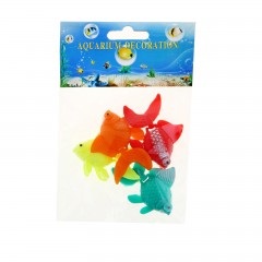 Декор для аквариума «Рыбки» (набор 4 шт.), 5,5 х 4,2 х 1,7 см - Фото 1