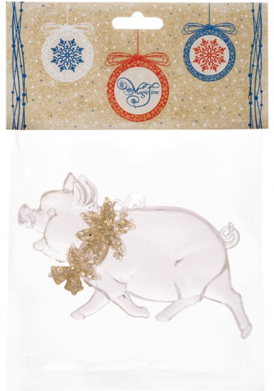 Украшение ёлочное «Свинка с цветочками»