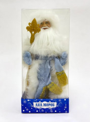 Игрушка новогодняя «Дед Мороз в голубой шубе и белой шапке» - Фото 3