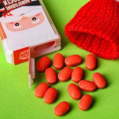 Драже в банке с шапочкой «Дед Мороз» - Фото 1