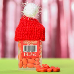 Драже в банке с шапочкой «Дед Мороз» - Фото 3