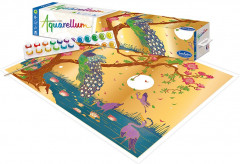 Раскраска акварельная «Павлин» - Фото 1