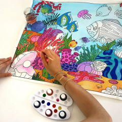 Раскраска акварельная «Кораллы» - Фото 2