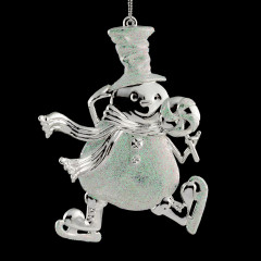 Украшение новогоднее «Снеговик на коньках» - Фото 1