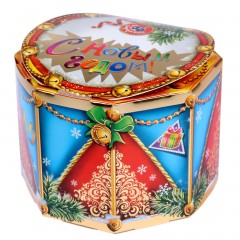 Коробка складная «Заяц с барабаном», (17х17x12,5 см) - Фото 5