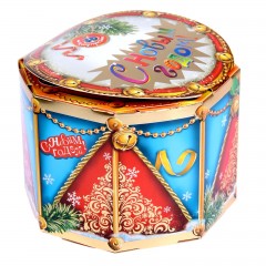 Коробка складная «Заяц с барабаном», (17х17x12,5 см) - Фото 4