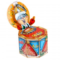 Коробка складная «Заяц с барабаном», (17х17x12,5 см) - Фото 2