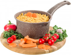 Ковш с крышкой «Коричневый мрамор» - Фото 3