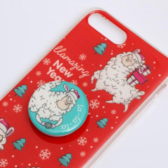 Чехол-накладка с попсокетом для iPhone 7/8 Plus «Новогоднее настроение» - Фото 1