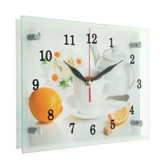 Часы настенные «Чайная церемония и лимон» - Фото 1