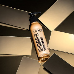 Крем для лица и тела мерцающий золотой - Фото 2