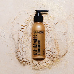 Крем для лица и тела мерцающий золотой - Фото 3