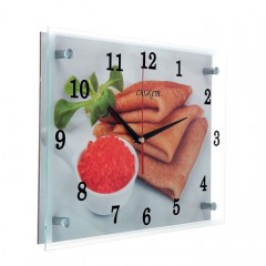 Часы настенные «Блины с красной икрой» - Фото 1