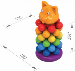 Пирамидка-звездочка «Кот» - Фото 2