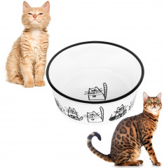 Миска для домашних питомцев «Без кота жизнь не та» - Фото 2