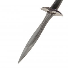 Кортик сувенирный, лезвие с изгибом на ножнах витые узоры, черное серебро - Фото 1