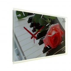 Часы настенные «Роза на клавишах» - Фото 1