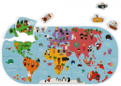 Пазл для купания «Карта мира» - Фото 1