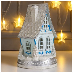 Украшение новогоднее со светодиодной подсветкой «Рождественский домик» - Фото 1