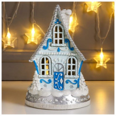 Украшение новогоднее со светодиодной подсветкой «Рождественский домик» - Фото 2