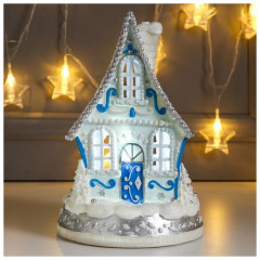 Украшение новогоднее со светодиодной подсветкой «Рождественский домик» - Фото 3