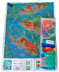 Мозаика алмазная «Карпы Кои» - Фото 2