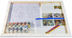 Картина по номерам «Ирбисы» - Фото 3