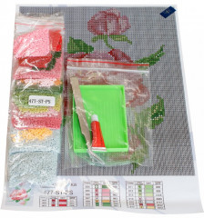 Мозаика алмазная «Шиповник» - Фото 3