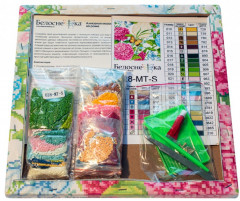 Мозаика алмазная «Гортензии и бабочки» - Фото 2