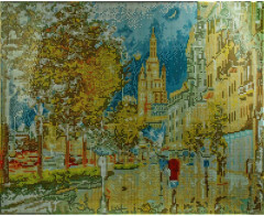 Мозаика алмазная «Вечерний свет Садового кольца» - Фото 3