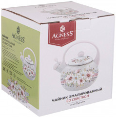 Чайник эмалированный со свистком - Фото 2